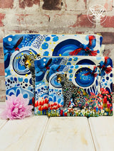 Hannah Claire Wild Leopard Blue Collection