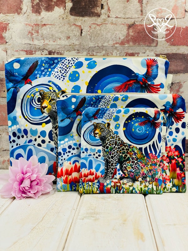 Hannah Claire Wild Leopard Blue Collection