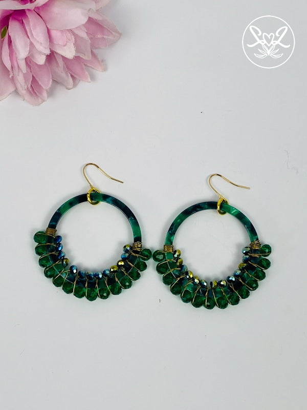 Usizo Safari Acrylic Hoops