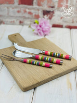 Paula.G Cutlery - Pink & Green