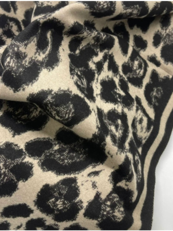 Ateljee Leopard Wrap - Tan/Black