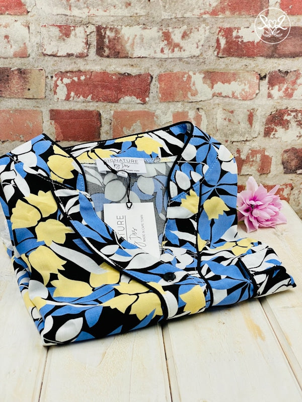 Midnight Blues Long PJ Set