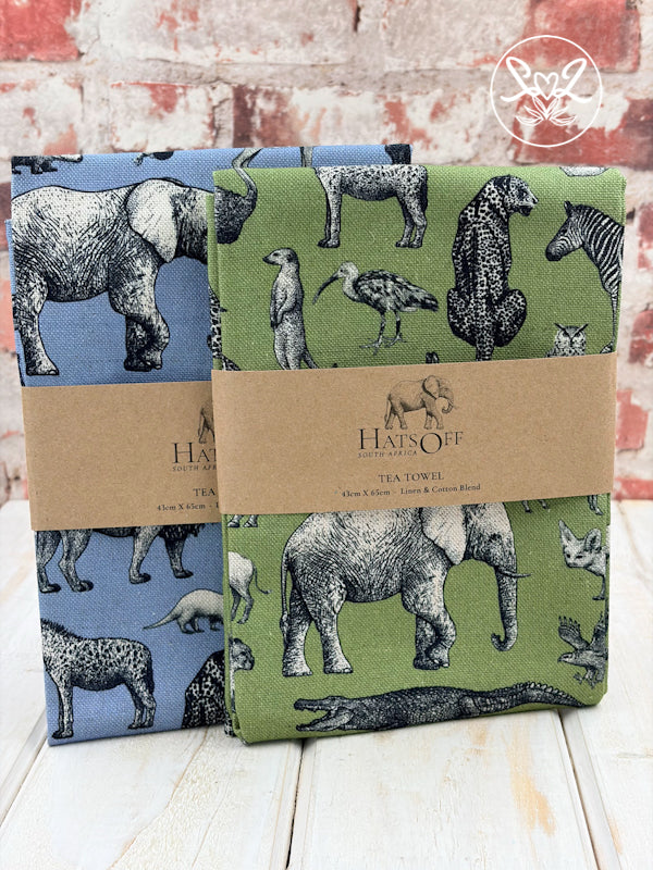 Animal Montage Tea Towel