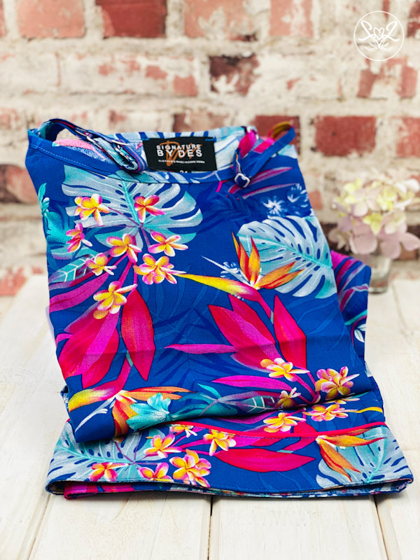 Tropical Blue Cami/Shorts PJ Set