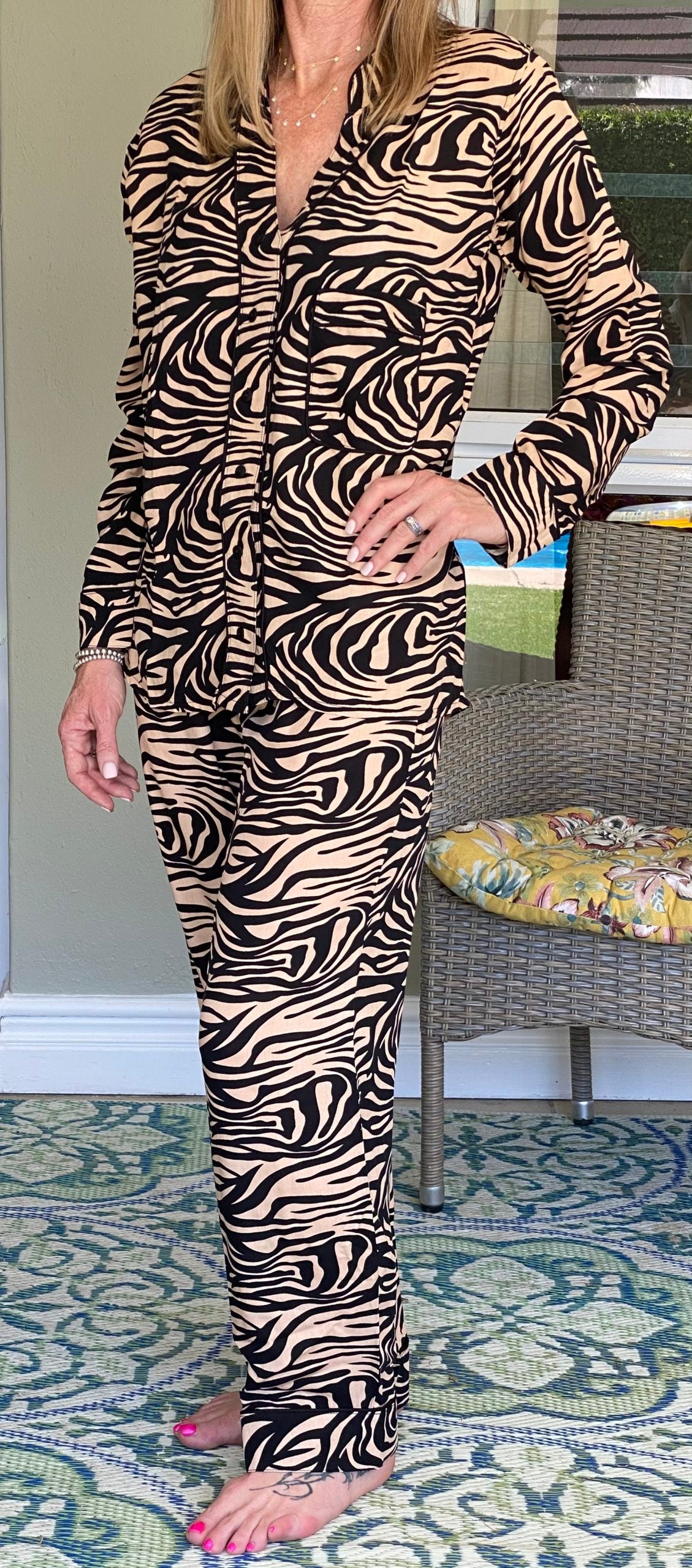 African Nights Long PJ Set