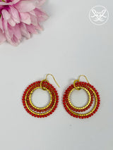 Usizo Double Ring Earrings