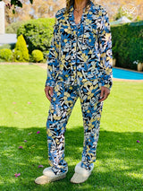 Midnight Blues Long PJ Set
