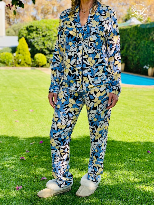 Midnight Blues Long PJ Set