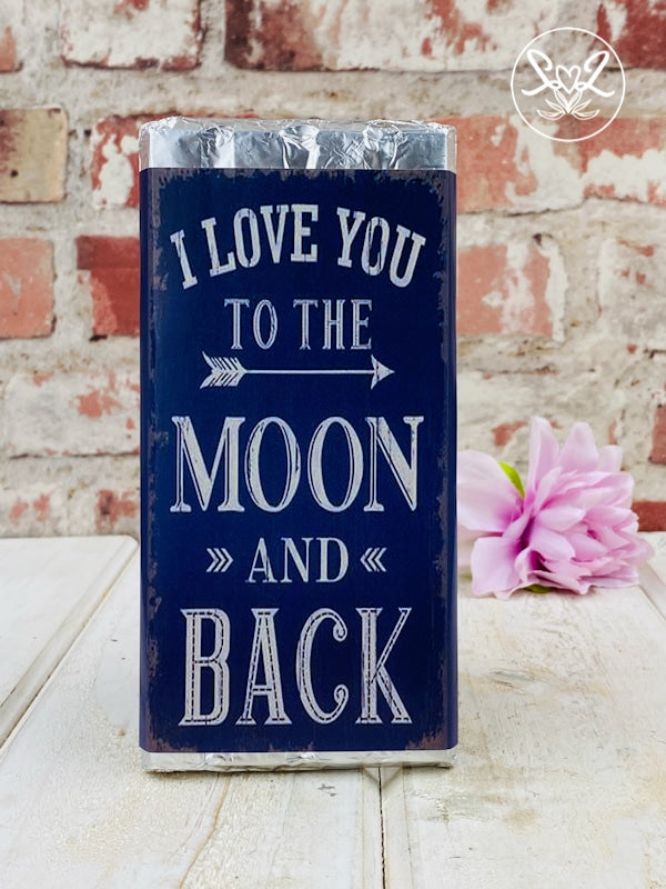 Sweetalk - Moon & Back Chocolate Bar - Blue