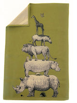 Animal Stack Tea Towel