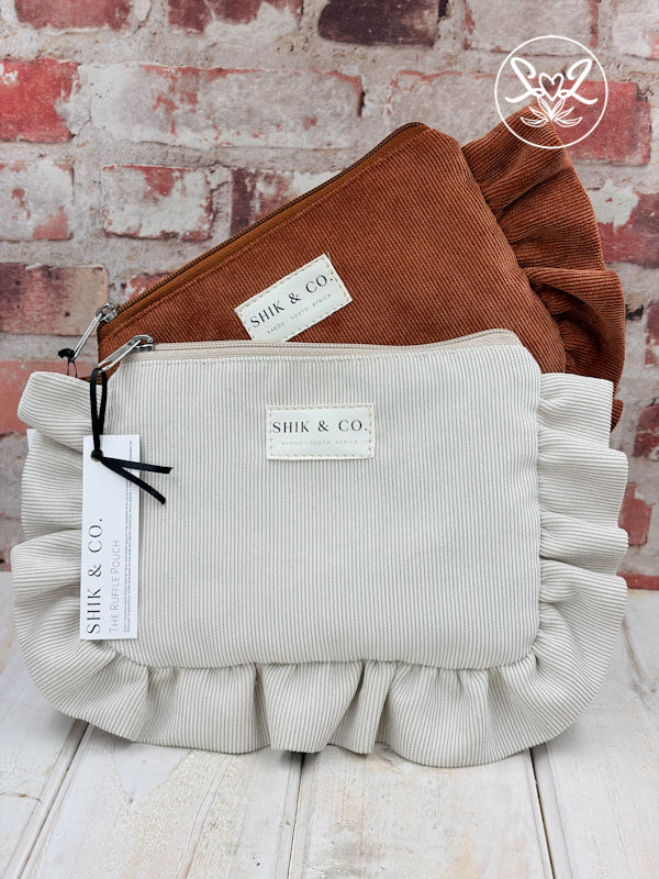 Shik & Co Ruffle Pouches