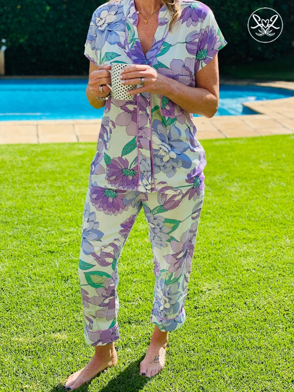 Lovely Lilacs Capri PJ Set