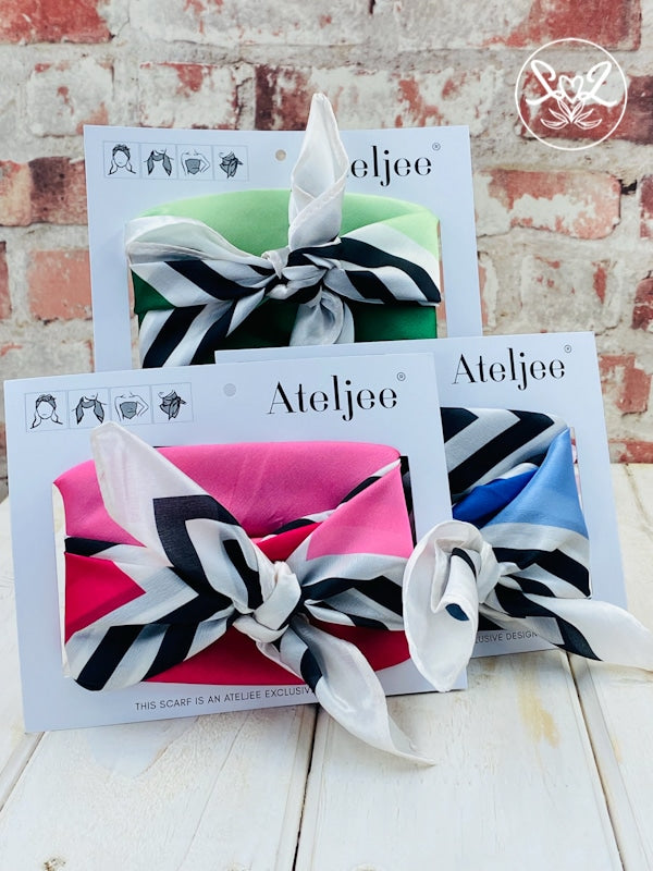 Ateljee Silky Square Scarf - Colour Blocks