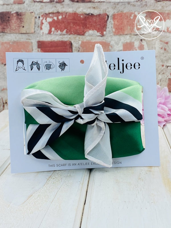 Ateljee Silky Square Scarf - Colour Blocks