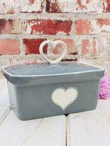 Urchin Art Heart Butter Dish