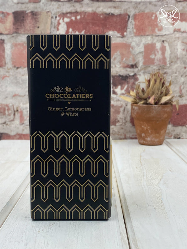 The Chocolatiers Ginger, Lemongrass & White Chocolate Slab