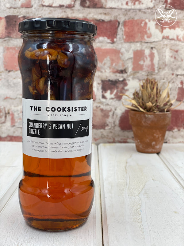 The Cooksister Cranberry & Pecan Drizzle 520g