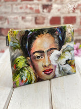 Ruthanne Collection - Kim Black "Frida" Cosmetic Bag 16x21