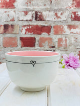 Urchin Art Pink Stripe Bowl