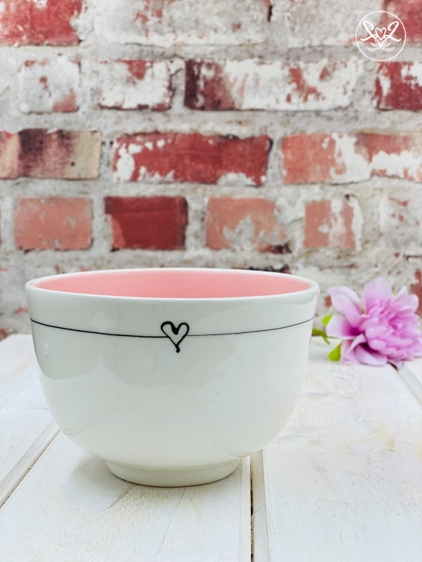 Urchin Art Pink Stripe Bowl