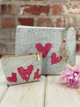 Plasticity - Heart Upcyled Plastic Accessory Pouches