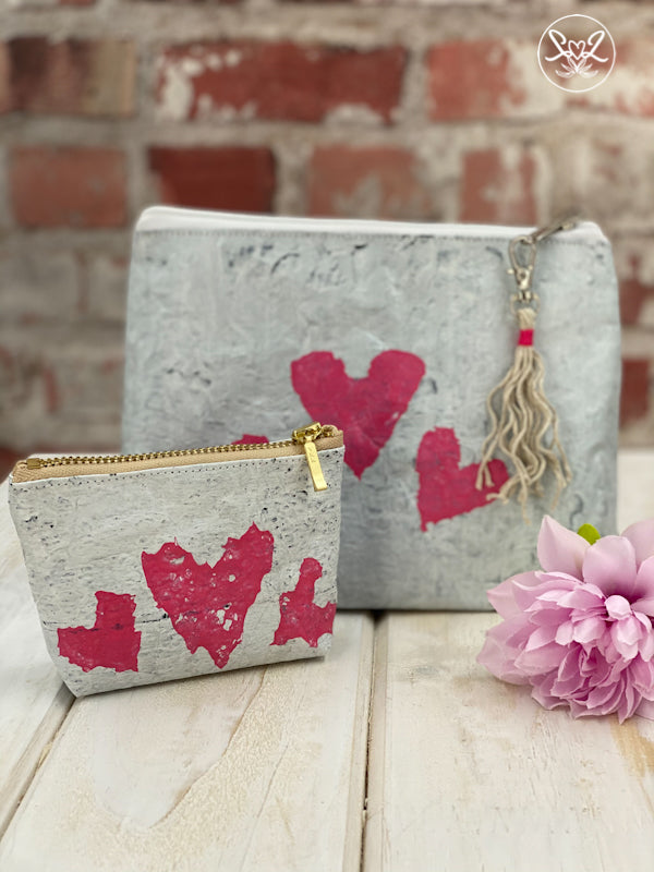 Plasticity - Heart Upcyled Plastic Accessory Pouches