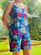 Tropical Blue Cami/Shorts PJ Set