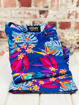 Tropical Blue Cami/Shorts PJ Set