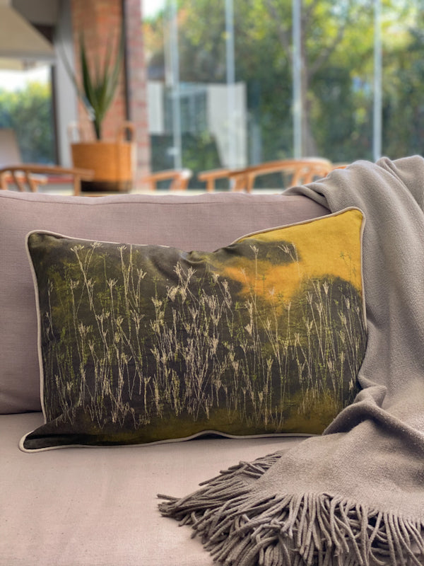 Threads That Bind Us - 'Grasses' Cushion Cover 60x40