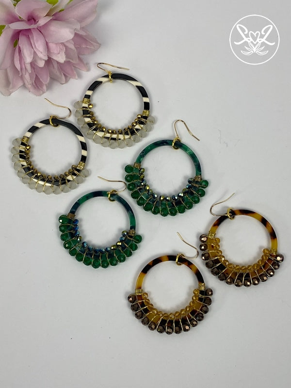 Usizo Safari Acrylic Hoops