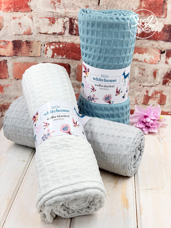 Cotton Waffle Baby Blankets