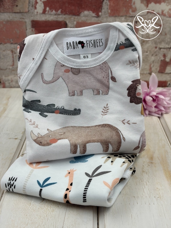 Baba Fishees S/Sleeve Onesie