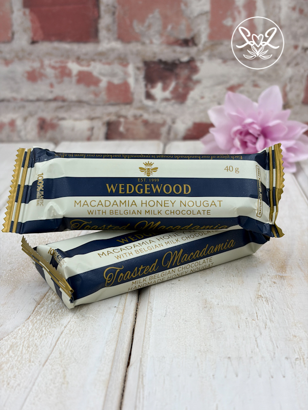 Wedgewood Chocolate & Macadamia Nougat Bar 40g